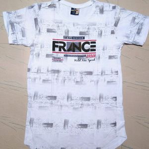 Printed White T-shirt