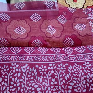 Magenta Colour Saree