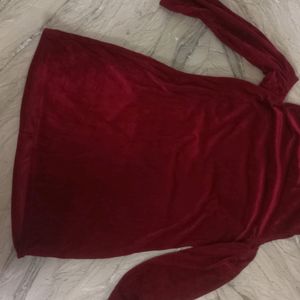 Red Velvet Top (Size -40)