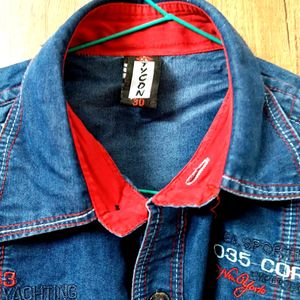 Denim Shirt For Boys Aged 6 To 9 Years