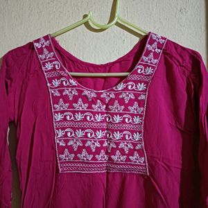 Pink Kurta For Women