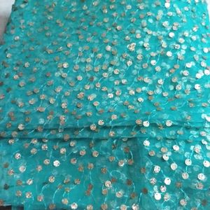 Sea Green Net Sequence Cloth 2 Mtr