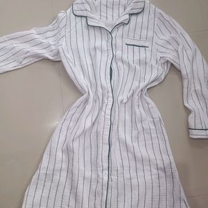 Long Cotton Dress  Shirt