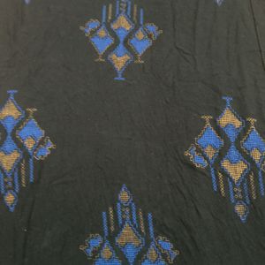 Black Printed Kurta