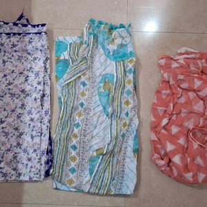 3  Dupattas Very Good Condition