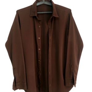 Casual Coffee Brown Shirt