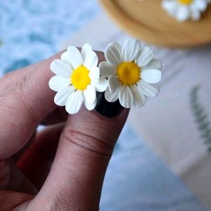 Clay Flower Earring No 4