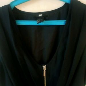 Hnm Black Dress With Zip