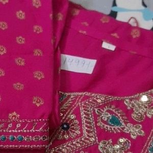 Kurta Pant Set Pink Rose Color