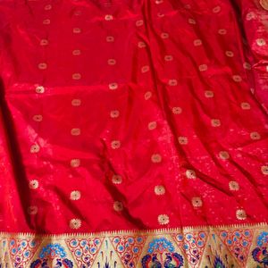 kathpadar saree with blouse