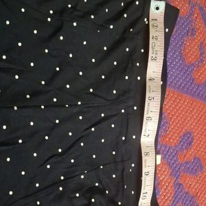 Polka Dot Black Flayered Skirt