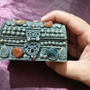 Antique Precious Stones Jewellery Box