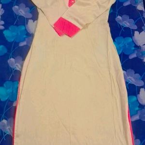 Bibangam Off White Kurta With Gold Designs