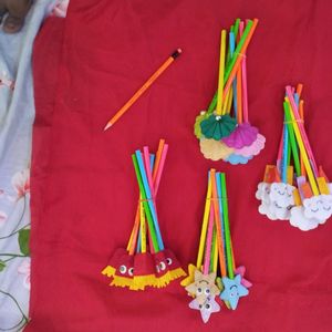 Pencil Toppers With & Without Penci