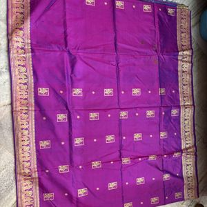 Pure Silk Baluchari Based On Mahabharata