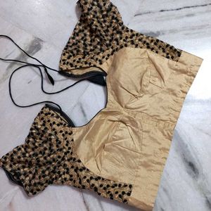 Golden Mesh Blouse