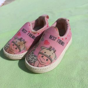 Shoes Baby Girl Pink Color Cartoon