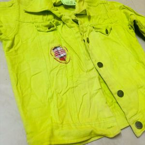 yellow denim jacket for women