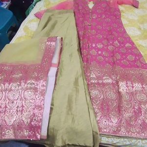 Heavy Party Wear Skirt Nd Long Kura Dress