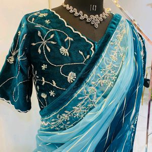 Designer Handwork Saree💖