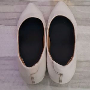 Metro White Heels