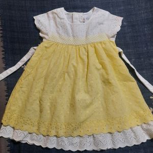 White And Yellow Frock....