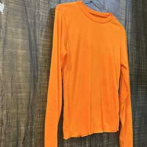 Orange Bodyfitted Top