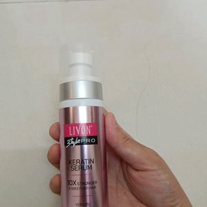 Livon Keratin Hair Serum Style Pro.