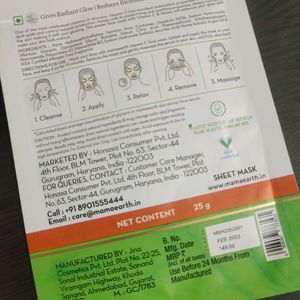 Mamaearth Vitamin C Bamboo Sheet Mask