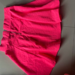 H&M SKIRT(fluorescent Pink Colour)