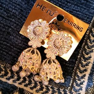 Beautiful Shining Metal Earrings