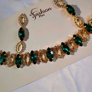 Golden Green Jewllery Set