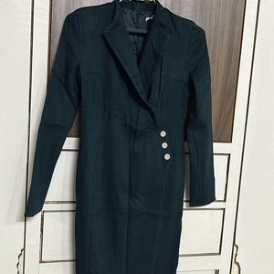 Dark Green Formal Winter Dress