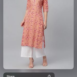 Libas Peach Kurta