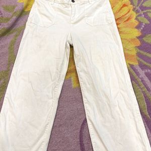 WHITE DENIM JEANS