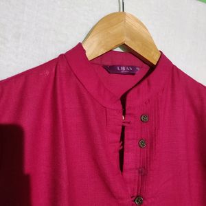 Libas Magenta Pink And Orange Long Kurti