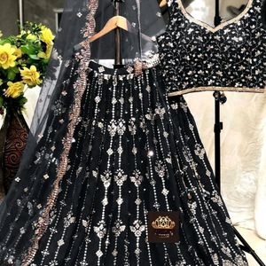 Black Designer Lehenga Choli