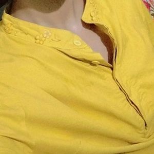 😍 Yellow 💛 Casual Kurta+Top "Women Bust 36-40in