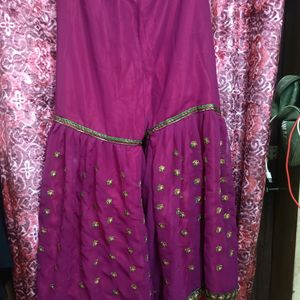 pink sharara suit