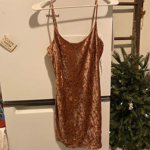 Golden Shimmer Bodycon Dress