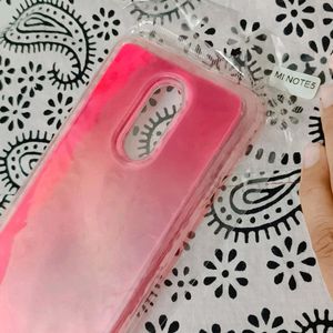 Redmi Note 5 -Neon Glow Case-pink With Purple