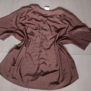 Unisex Oversized Brown Shirt