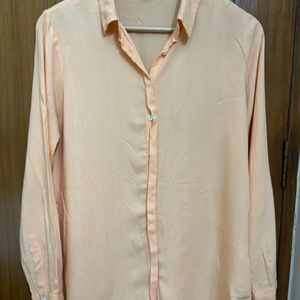 Benetton Peach/Orange Shirt