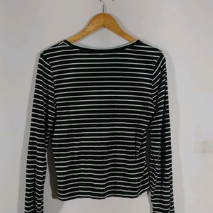 Black Striped Top (Women's)