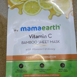 Mama Earth Vitamin C Bamboo Sheet Mask