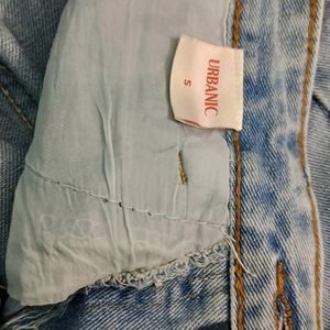 Positioning Printing Straight Leg Jeans