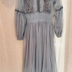 Grey Frock With Inner