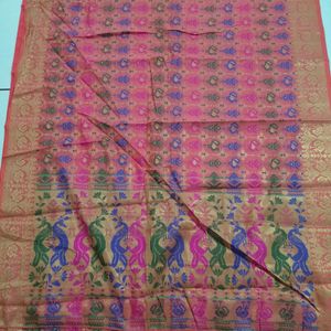 Pink Patola Saree