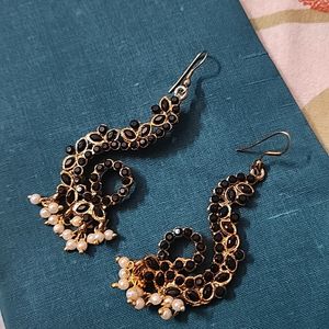 Combo Of 3 Pair Earrings And Hair Clip