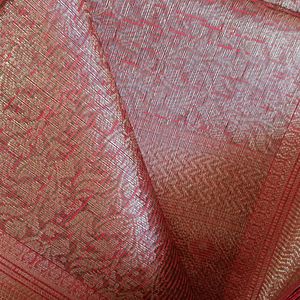 Red Banarsi Zari Saree